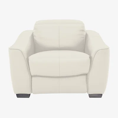 Furniture Village Xavier NC Leather Armchair - NC Star White