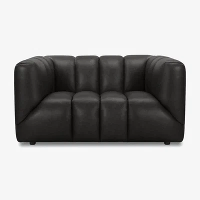 Furniture Village Henna Leather Snuggler - Sofas and Armchairs