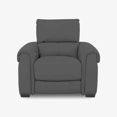 Furniture Village Nixon Fabric Chair with Power Recliner - R20 Pewter