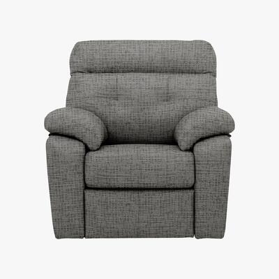 Furniture Village G Plan - Miller Fabric Manual Recliner Armchair - Grey
