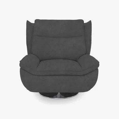 Furniture Village Vinny Fabric Swivel Chair - Dexter Shadow