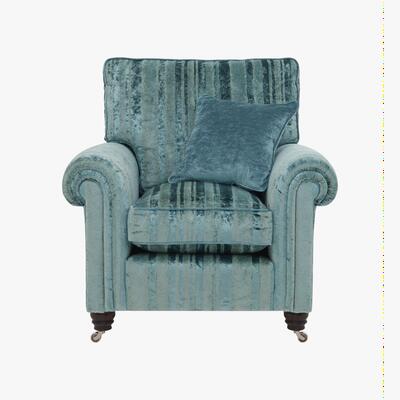 Furniture Village Duresta - Chelsea Village Fabric Armchair - Teal