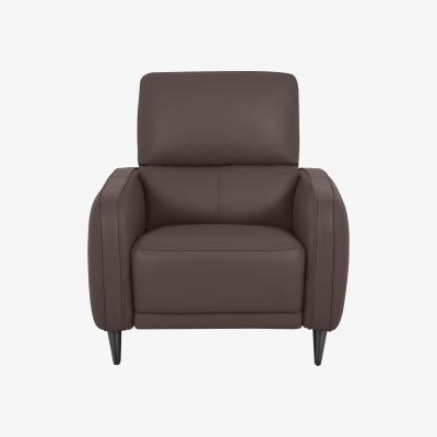 Furniture Village Domicil - Logan Leather Power Recliner Chair - NN Cacao Brown