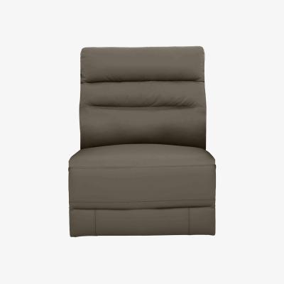 Furniture Village Berlin Leather Armless Unit - Natural
