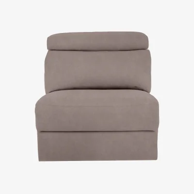 Furniture Village Nicoletti - Davide Fabric Armless Unit - Flambe Tortora