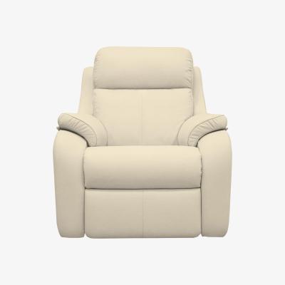 Furniture Village G Plan - Kingsbury Leather Power Recliner Armchair with Headrests - Cambridge Stone