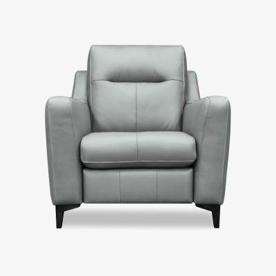 Furniture Village G Plan - Arlo Leather Power Recliner Chair - Cambridge Grey with Ebony Feet