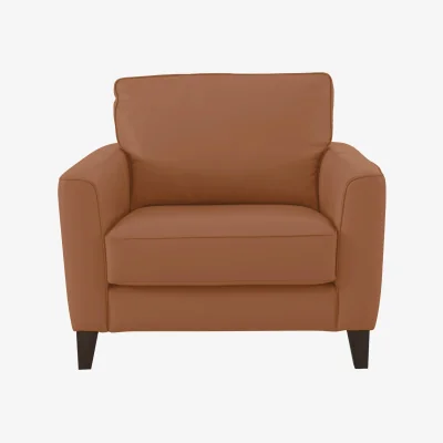 Furniture Village World of Leather - Brondby BV Leather Armchair - Pecan Brown