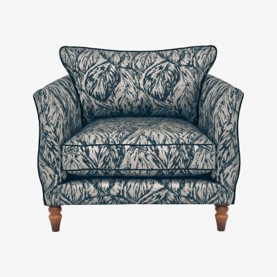Furniture Village Boutique Chatterley Chair - Canopy Spruce with Walnut Feet
