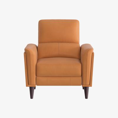 Furniture Village Compact Collection Klein BV Leather Chair - BV Honey Yellow