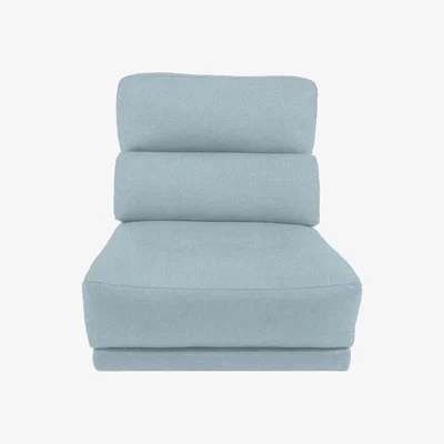 Furniture Village Adama Fabric Armless Unit - Baby Blue