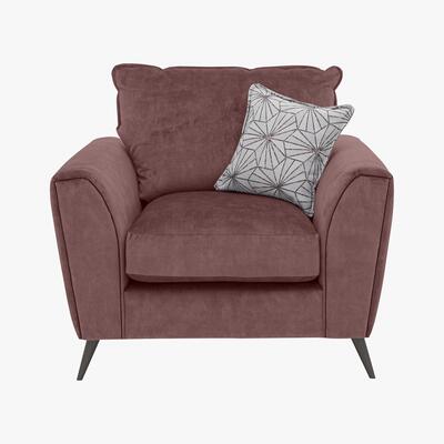Furniture Village Gabriella Fabric Armchair - Pink