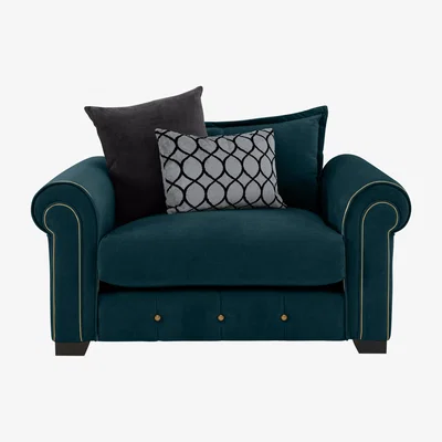 Furniture Village Alexander and James - Sumptuous Fabric Snuggler Chair