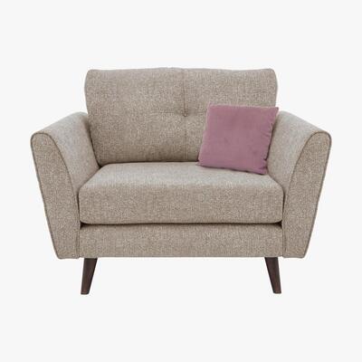 Furniture Village Connection Classic Back Fabric Armchair - Beige