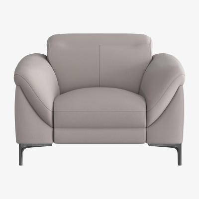Furniture Village Galaxy Fabric Power Recliner Armchair with Power Headrests - Grey- World of Leather