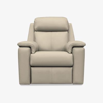 Furniture Village G Plan - Thornbury Leather Power Recliner Chair with Headrest and Power Lumbar - Oxford Mushroom