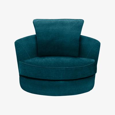 Furniture Village Home Fabric Swivel Chair - Teal