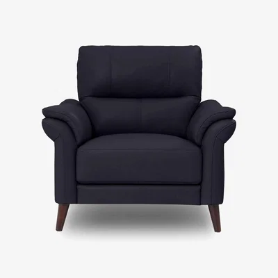 Furniture Village Winner NC Leather Armchair - Lavender Grey