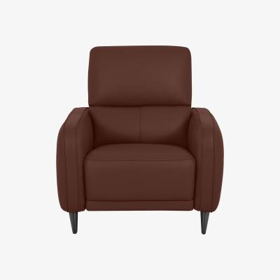 Furniture Village Domicil - Logan NC Leather Chair - NN Saddle Brown