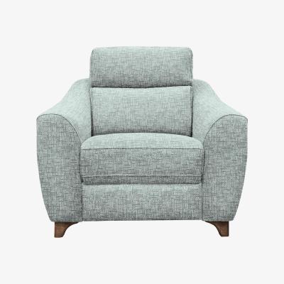 Furniture Village G Plan - Lucca Fabric Armchair with Manual Recliner - Remco Light Grey