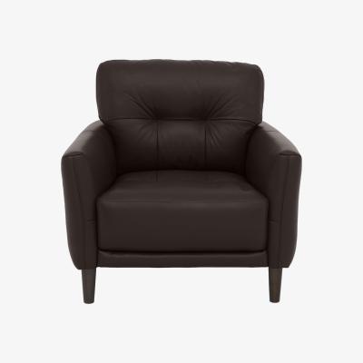 Furniture Village Uno BV Leather Chair - Dark Chocolate