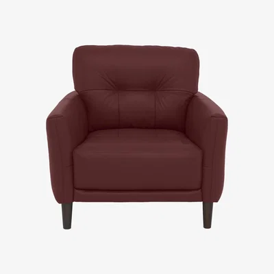 Furniture Village Uno NC Leather Chair - NC Deep Red