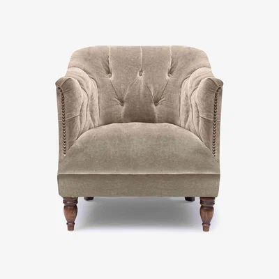 Furniture Village At The Helm - Henson Fabric Accent Tub Chair - Barley