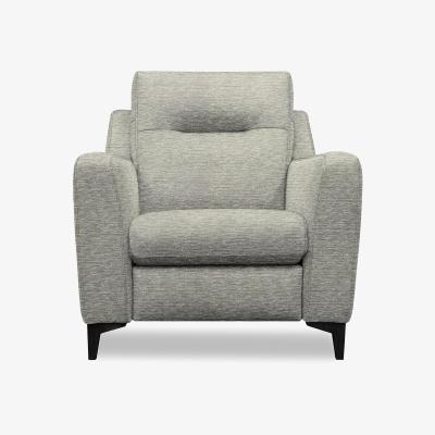 Furniture Village G Plan - Arlo Fabric Chair - Mirage Powder with Ebony Feet