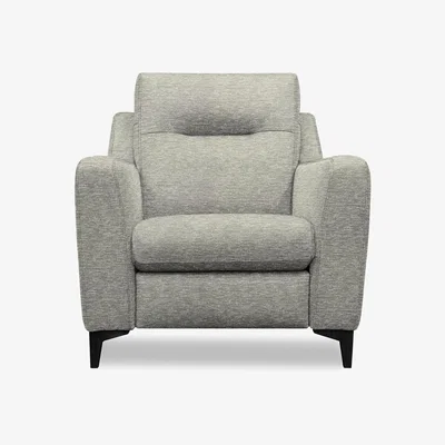 Furniture Village G Plan - Arlo Fabric Chair - Mirage Powder with Ebony Feet