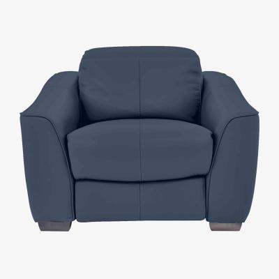 Furniture Village Xavier Leather Armchair - Ocean