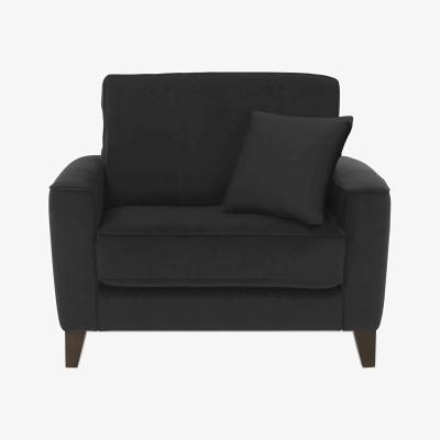 Furniture Village Brondby Fabric Cuddle Chair - Panther Grey
