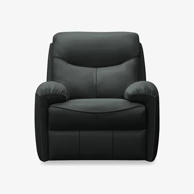 Furniture Village G Plan - Amesbury Leather Armchair with Power Recliner - Cambridge Black