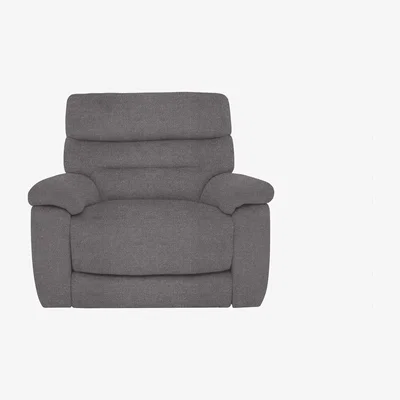 Furniture Village Comfort Story - Nimbus Fabric Power Recliner Chair with Headrest - Iron