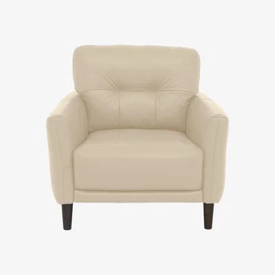 Furniture Village Uno NC Leather Chair - NC Bisque