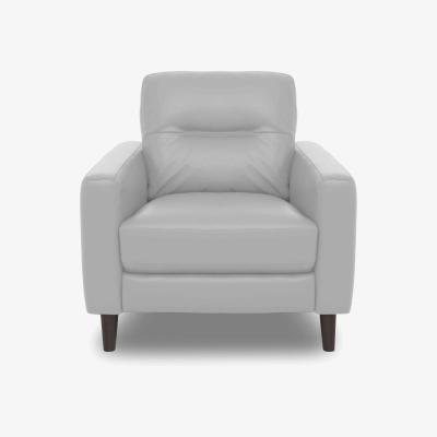 Furniture Village Jules NC Leather Chair - Grey