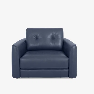 Furniture Village World of Leather - Drift Leather Power Glider Armchair - BV Ocean Blue - Sofas and Armchairs - In Time for Christmas