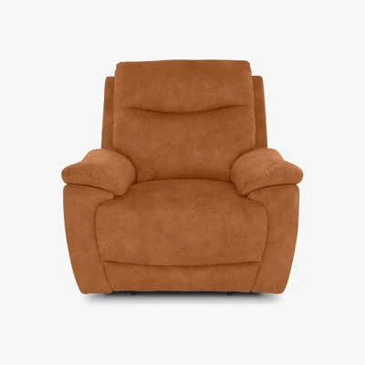 Furniture Village Sloane Fabric Power Recliner Chair - Dexter Pumpkin