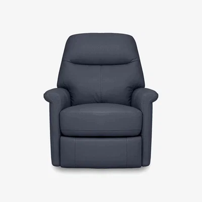 Furniture Village Compact Collection Lille NC Leather Chair - NC Ocean Blue