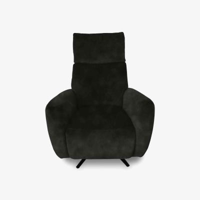 Furniture Village Designer Chair Collection Granada Fabric Power Recliner Swivel Chair with Massage Feature - Feb-Dec-R10 Charcoal
