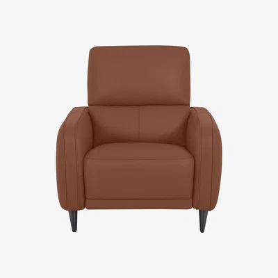 Furniture Village Domicil - Logan Leather Power Recliner Chair - NN Cognac
