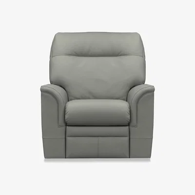 Furniture Village Parker Knoll - Hudson 23 Leather Power Recliner Chair with Headrest and Power Lumbar - Como Slate