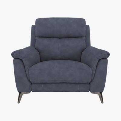 Furniture Village Contempo Fabric Armchair - Blue - By Furniture Village