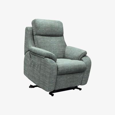 Furniture Village G Plan - Kingsbury Large Fabric Lift and Rise Chair - Waffle Marine