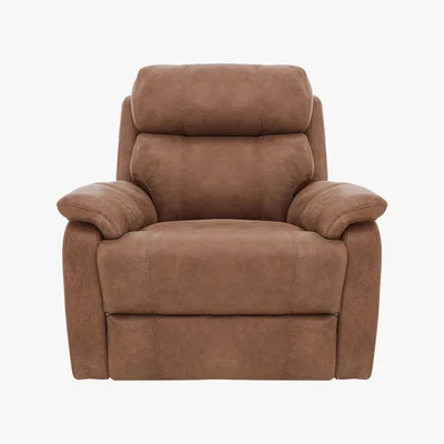 Furniture Village World of Leather - Komodo Power Armchair - Brown