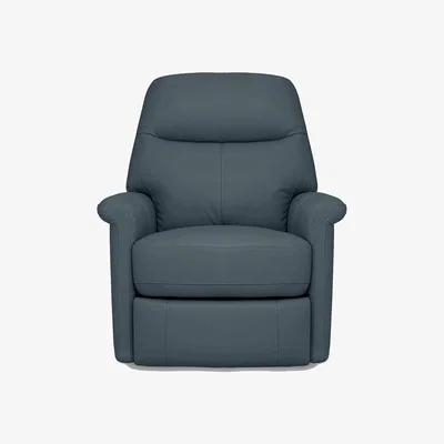 Furniture Village Compact Collection Lille BV Leather Chair - BV Lake Green