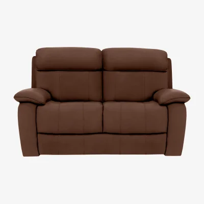 Furniture Village World of Leather - Moreno 2 Seater Leather Sofa - Tobacco - Sofas and Armchairs