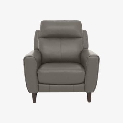 Furniture Village Comfort Story - Zen Leather Chair - Elephant