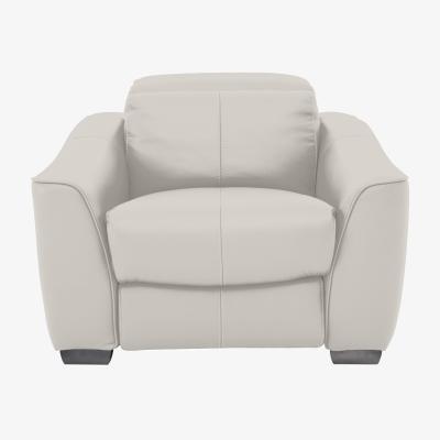 Furniture Village Xavier BV Leather Armchair - Frost