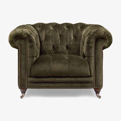 Furniture Village At The Helm - Walter Fabric Chesterfield Chair