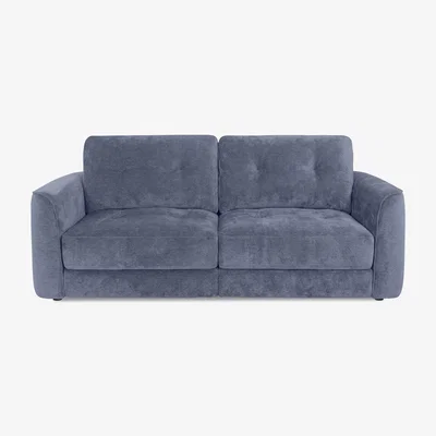 Furniture Village Drift 2.5 Seater Fabric Power Glider Sofa - Silverish Blue - Sofas and Armchairs - In Time for Christmas
